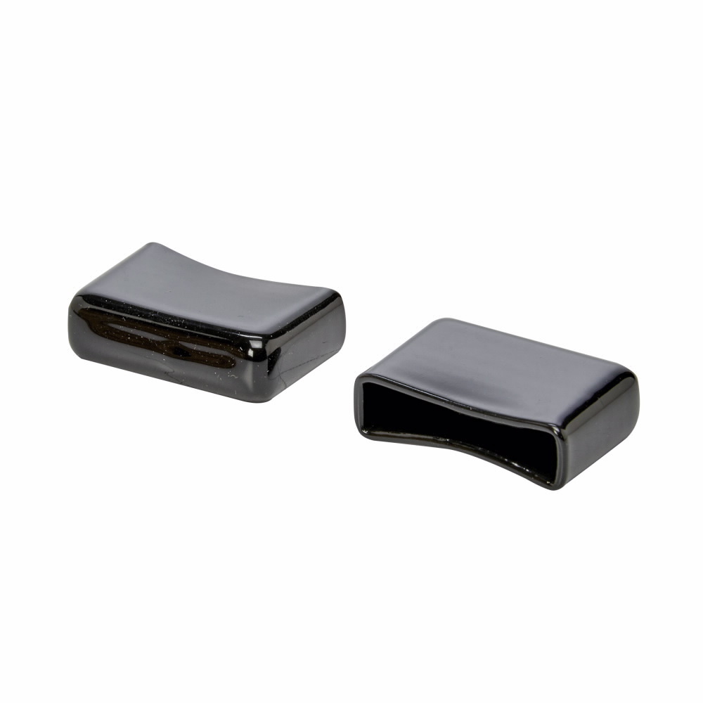 SB110A1BK Runway End Cap, For Use With Cable Runway, PVC, Black