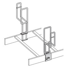 SB13411/2YZ Overhead Power Cable Support, For Use With Cable Runway, 2-5/32 in L x 1-5/8 in W x 8-1/8 in H, Yellow
