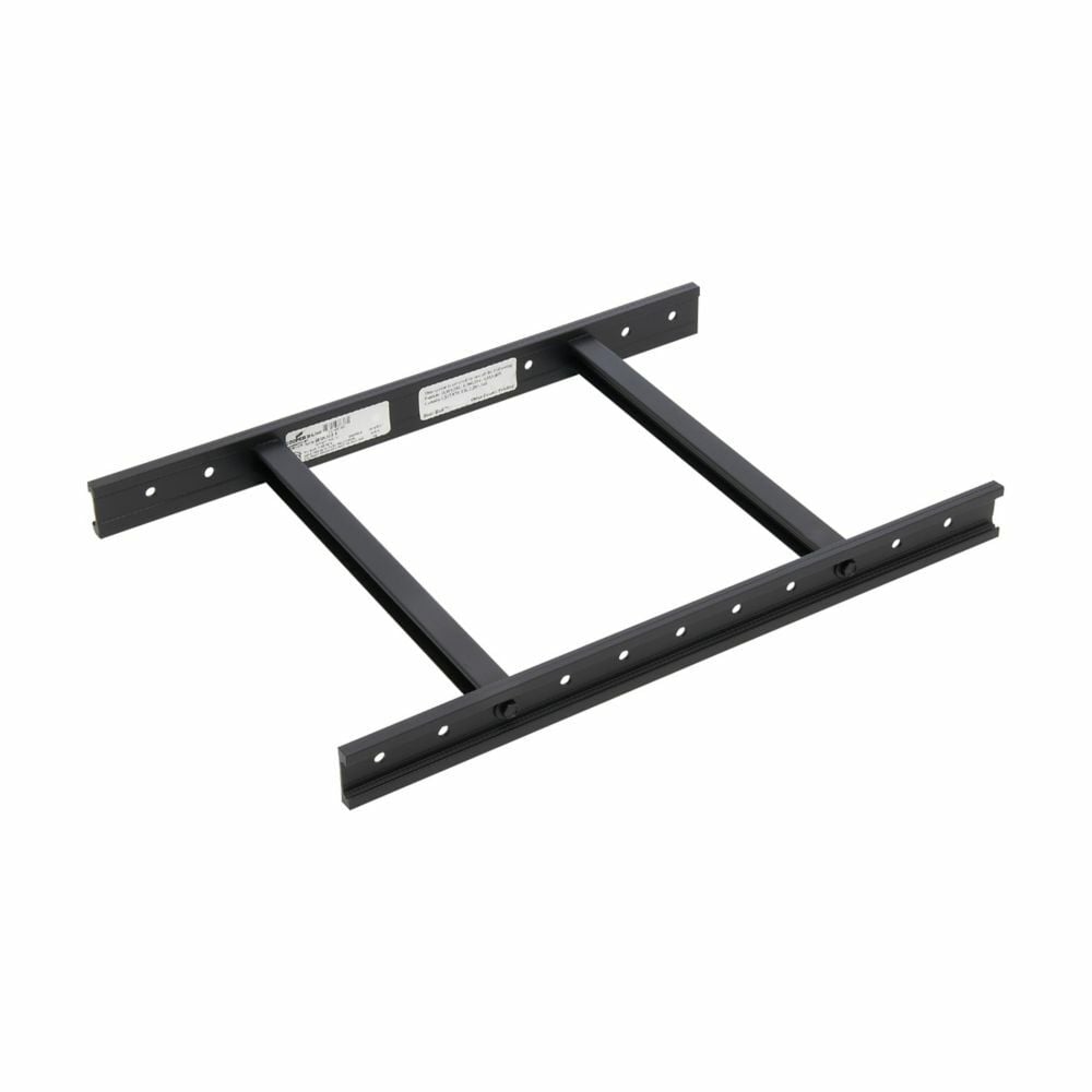 Eaton B-Line series runway solid bar, 119" height, 119" length, 12" width, Steel, ASTM A513 steel, 11 gauge, Tubular stringer, Telco gray powder coat