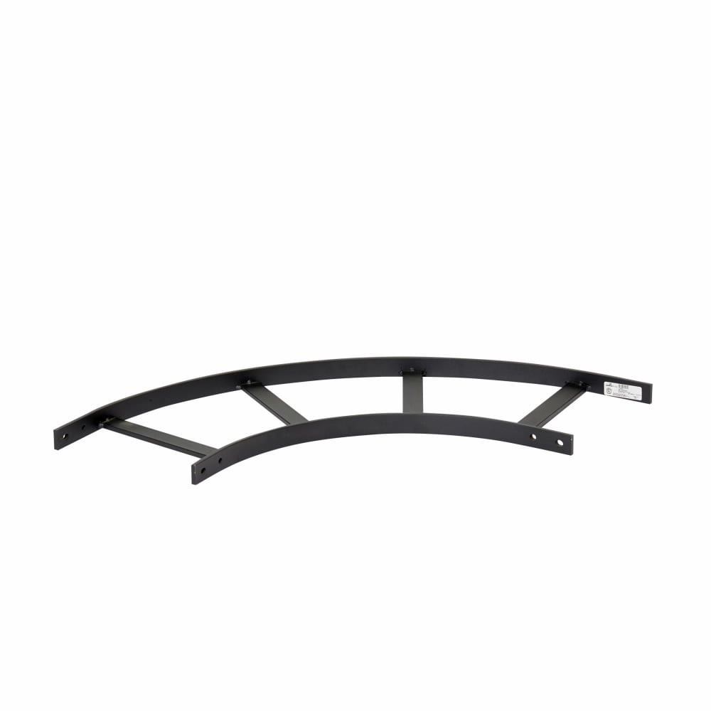 SB17HRB12FB Universal Runway Bend, 1-1/2 in H Side Rail, 6 in Rung Spacing, 90 deg Bend, Structural Steel