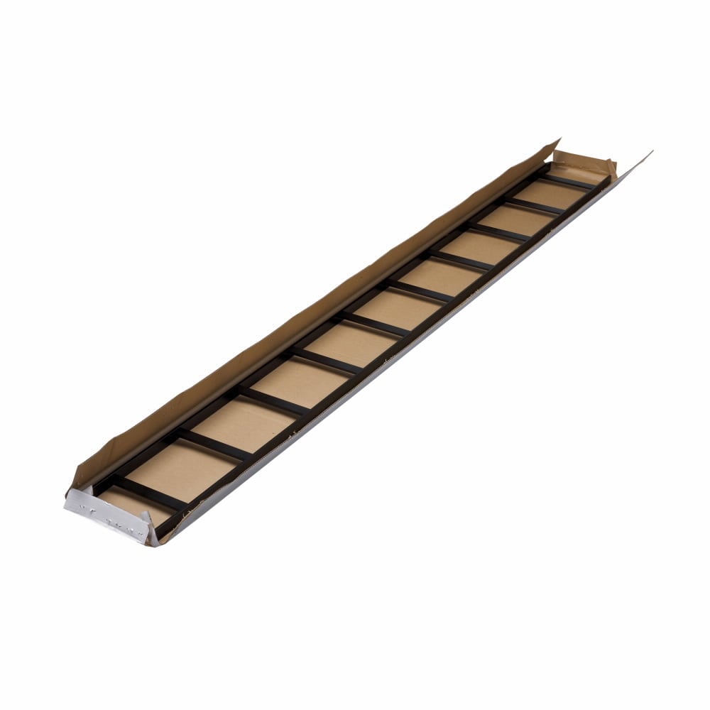 SB17U24BFB Boxed Runway Tubular Stringer, 119-1/2 in L x 24 in W, 1-1/2 in H Side Rail, 12 in Rung Spacing, 1008 Steel
