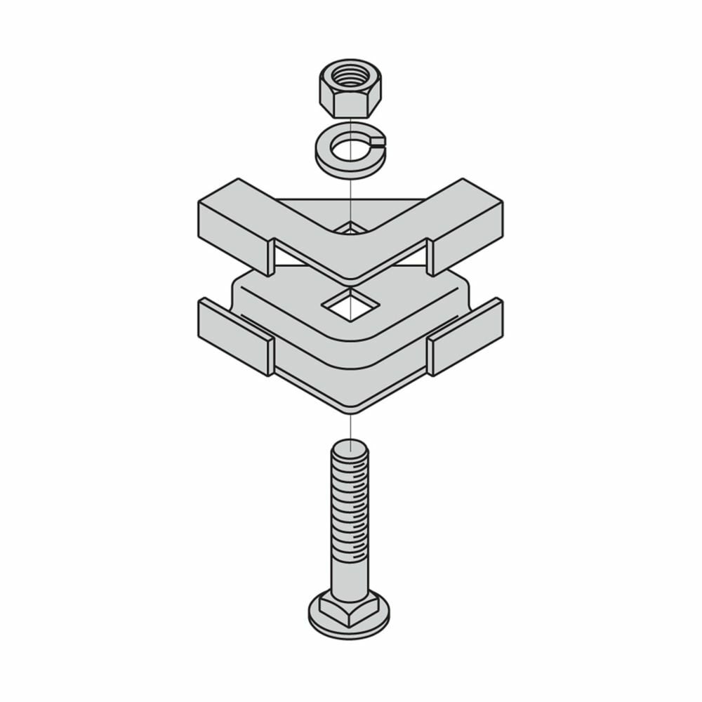 SB2101A2BZ Horizontal Runway Splice, For Use With Cable Runway, Structural Steel, Black