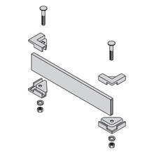 SB210512TG Runway Termination Kit, For Use With 12 in W Cable Runway, Steel, Telco Gray