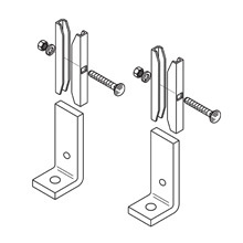 SB2106ABZ Runway Foot Kit, For Use With Cable Runway, 1-1/2 in D x 4 in H, Structural Steel, Black