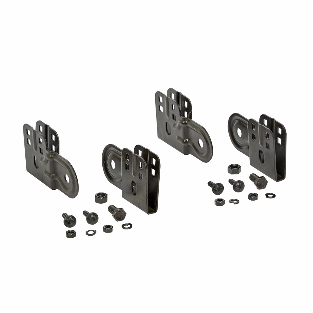 SB2110ABZ 1-Piece Adjustable Single Stringer Runway Splice, For Use With 1-1/2 and 2 in Cable Runway, Structural Steel, Black