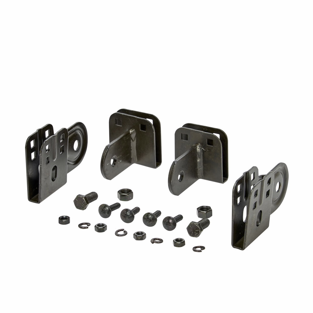 SB2111BBZ Adjustable Side Mount Runway Splice, For Use With 1-1/2 in H Cable Runway Stringer, Structural Steel, Black