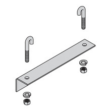 SB211306YZ Wall Angle Runway Support Kit, For Use With 6 in W Cable Runway, 1-1/2 in and 2 in Runway Stringer, Steel, Yellow