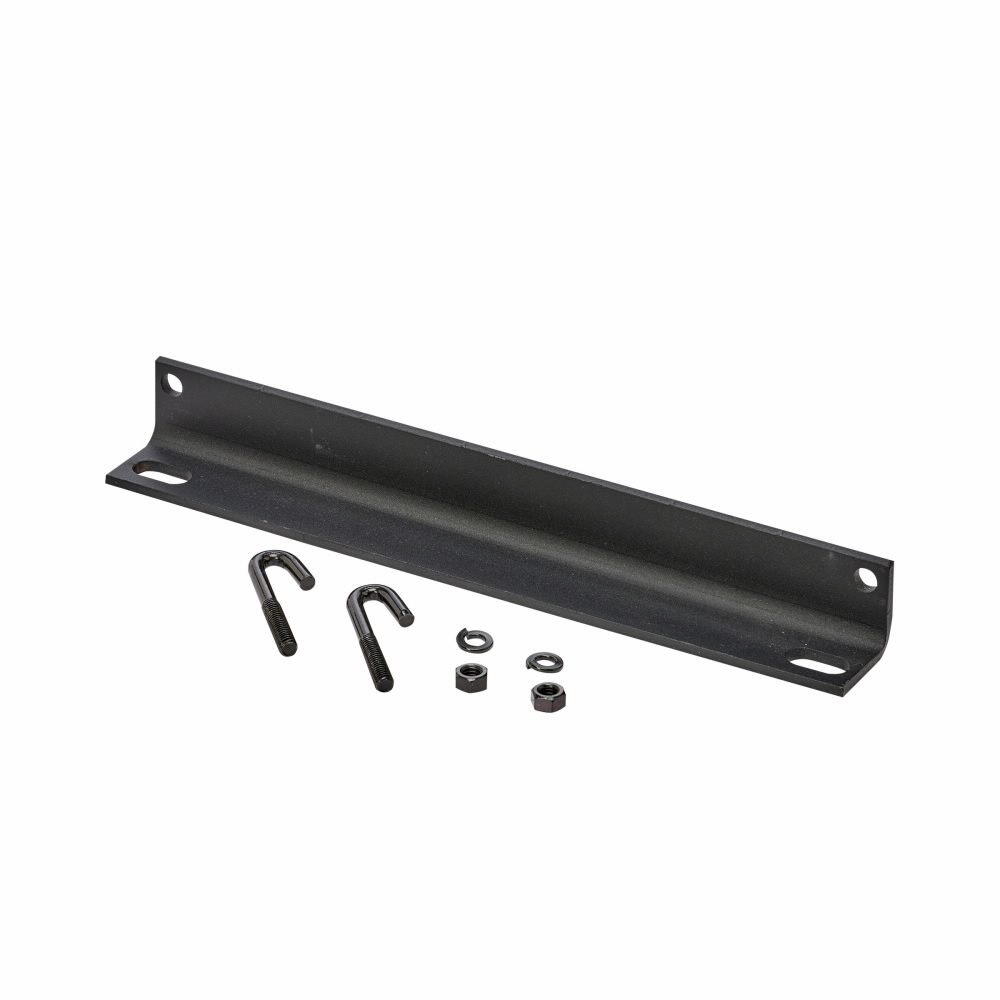 SB211318FB Wall Angle Runway Support Kit, For Use With 18 in W Cable Runway, 1-1/2 in and 2 in Runway Stringer, Structural Steel, Flat Black