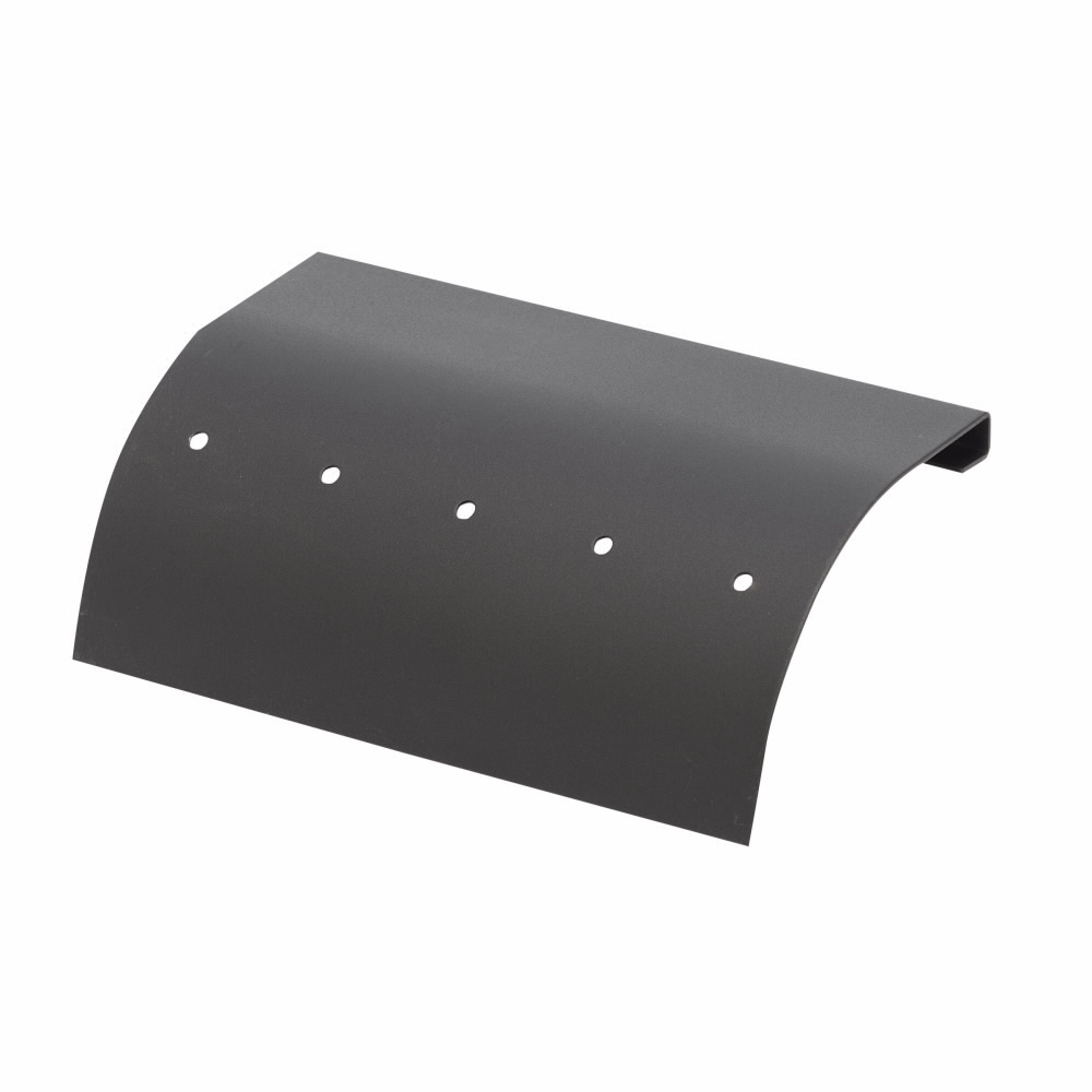 SB212912FB Runway dropout kit, 4 in Bend Radius, Steel, Flat Black