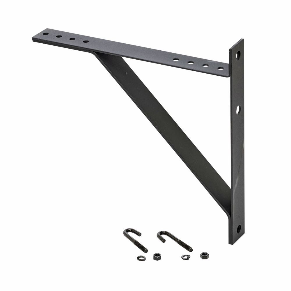 SB21312KFB Triangular Runway Self Bracket, For Use With 6, 9 and 12 in Cable Runway, 13-7/8 in W x 13-1/8 in H, Structural Steel, Flat Black