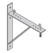 SB21318KYZ Triangular Runway Self Bracket, For Use With 6, 9 and 12 in Cable Runway, 12 to 18 in W x 19-1/8 in H, Structural Steel, Yellow
