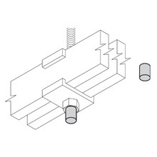 SB300CYELLOW Threaded Rod End Cap, 1 in H x 1 in W, For Use With Cable Runway Access and Cable Runway Support, Polyethylene