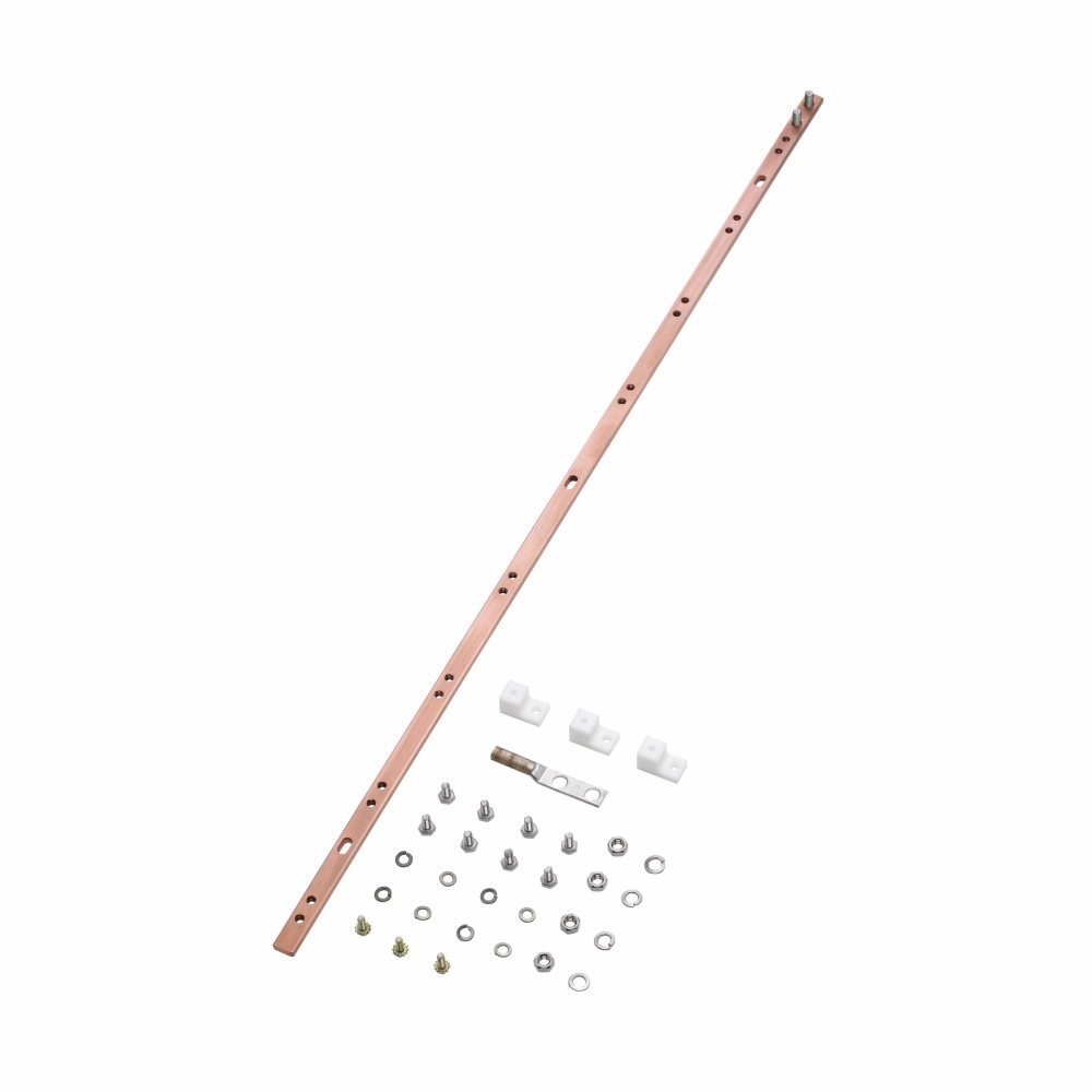 SBVB72K Vertical Ground Bar With Hardware Kit, 72 in L x 5/8 in W