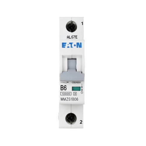 WMZS1B06 Miniature Circuit Breaker, 6 Amp, 1 Pole, 277/480V