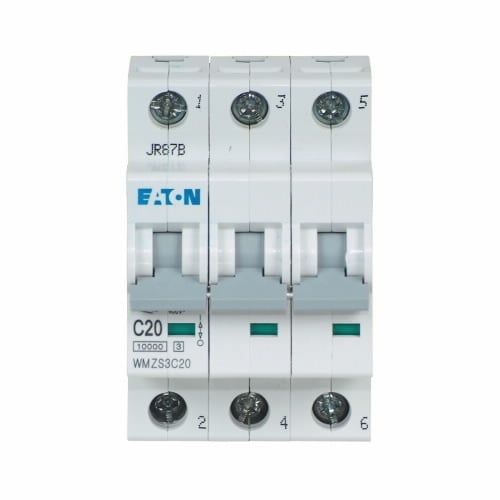 WMZS3C20 Miniature Circuit Breaker, 20 Amp, 3 Pole, 277/480V