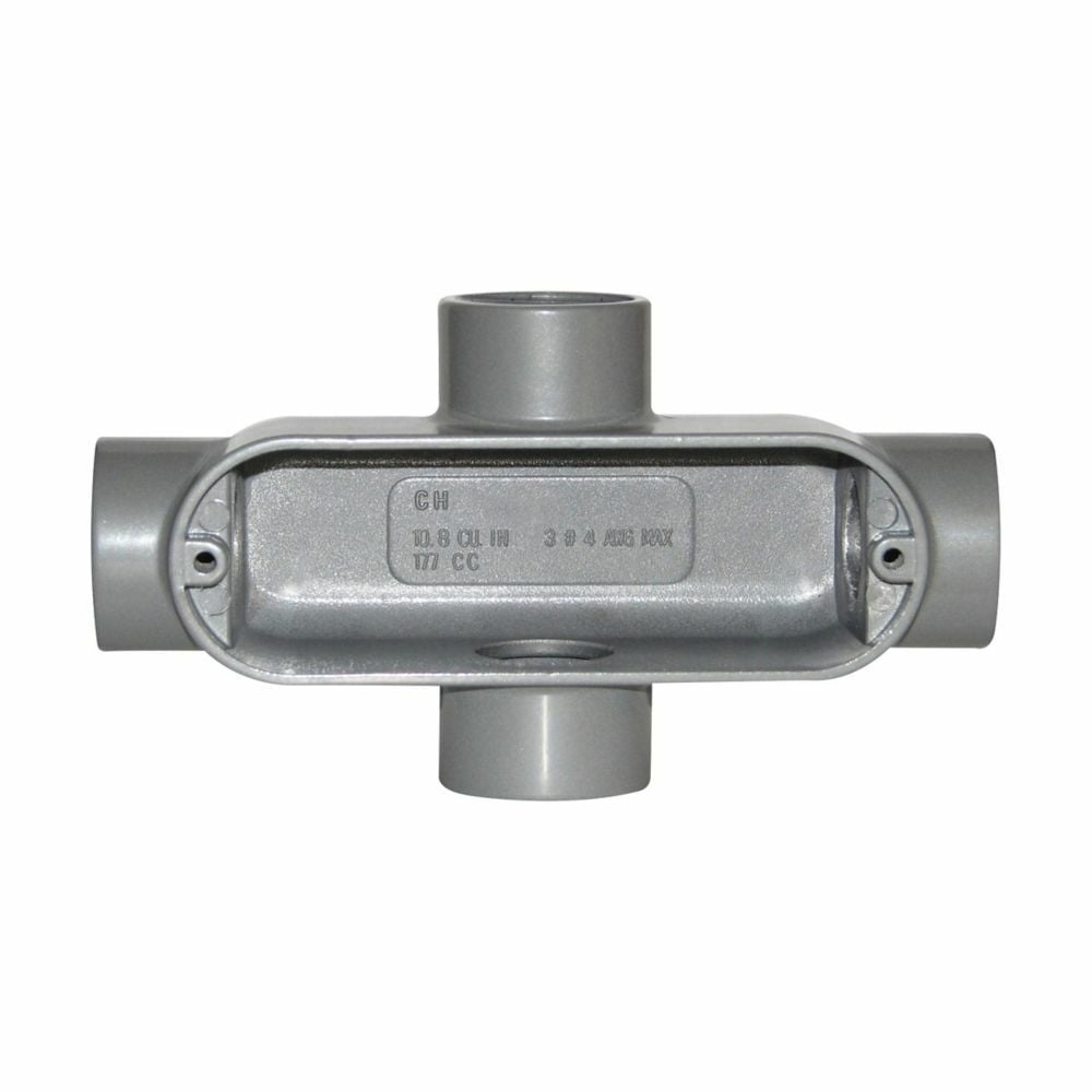 X15 Condulet Type X Conduit Outlet Body, 1/2 in Hub, 5 Form, 4.5 cu-in Capacity, Die Cast Copper-Free Aluminum, Epoxy Powder Coated