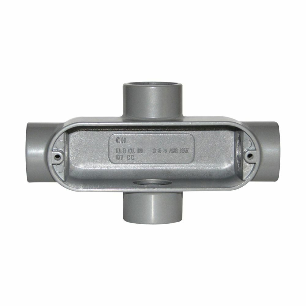 X65 Condulet Type X Conduit Outlet Body, 2 in Hub, 5 Form, 71.4 cu-in Capacity, Die Cast Copper-Free Aluminum, Epoxy Powder Coated