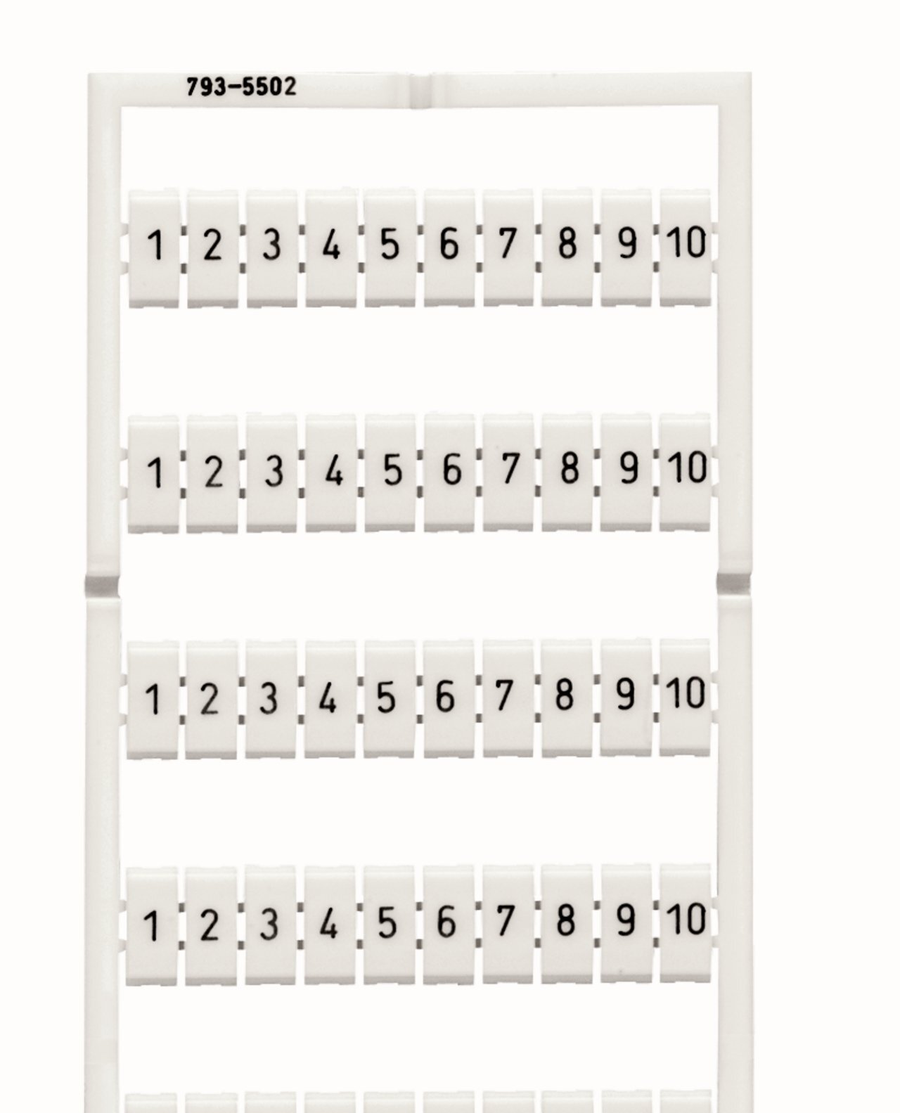793-5502 WMB Multi Marking System, 5 to 5.2 mm W, Black, White