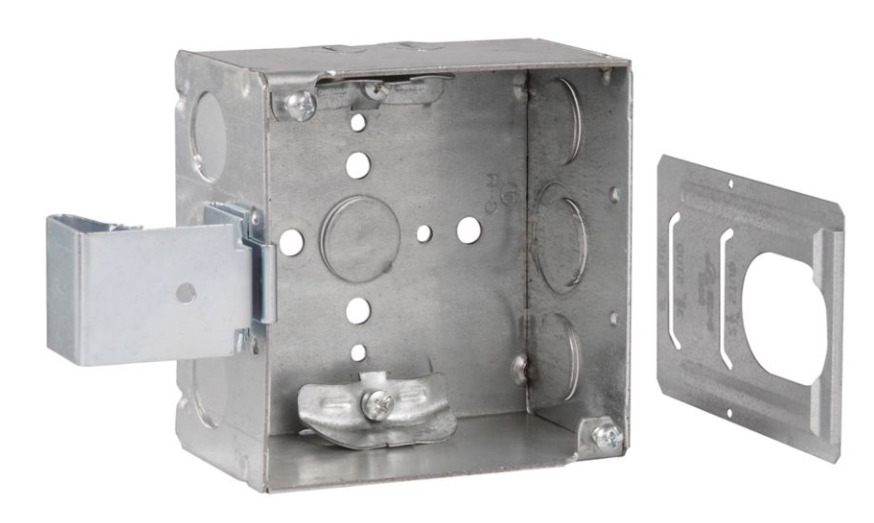 TP450SSB Welded Square Box, Steel, 4 in H x 4 in W x 2-1/8 in D