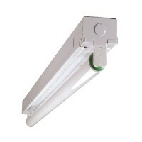 10392EB Non-Dimmable Single Row Strip Light, (1) T8 Lamp, 120 V AC, Powder Coated Housing