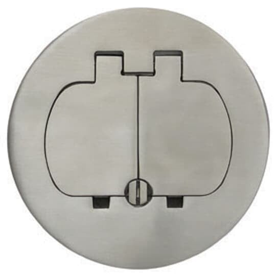 E97SS2 Carlon 2-Door Floor Box Cover, Stainless Steel