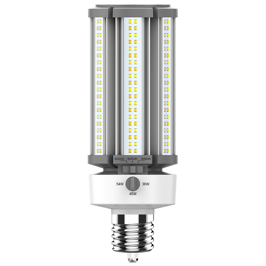 HIDFA-54S-EX39-8CCT-BYP/5SP HIDFA Type B Field-Adjustable Post Top, 54 W, E26 Lamp Base, 4860/6075/7290 Lumens