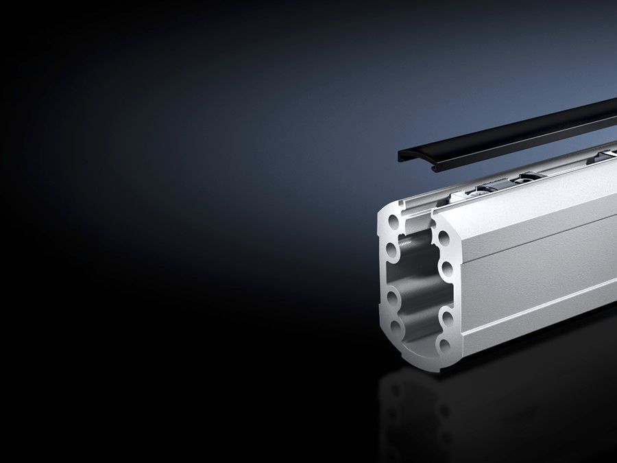 6206110 Open Support Section, 39 in L, For Use With Model CP 60 Support Arm System, Extruded Aluminum, Pale Gray