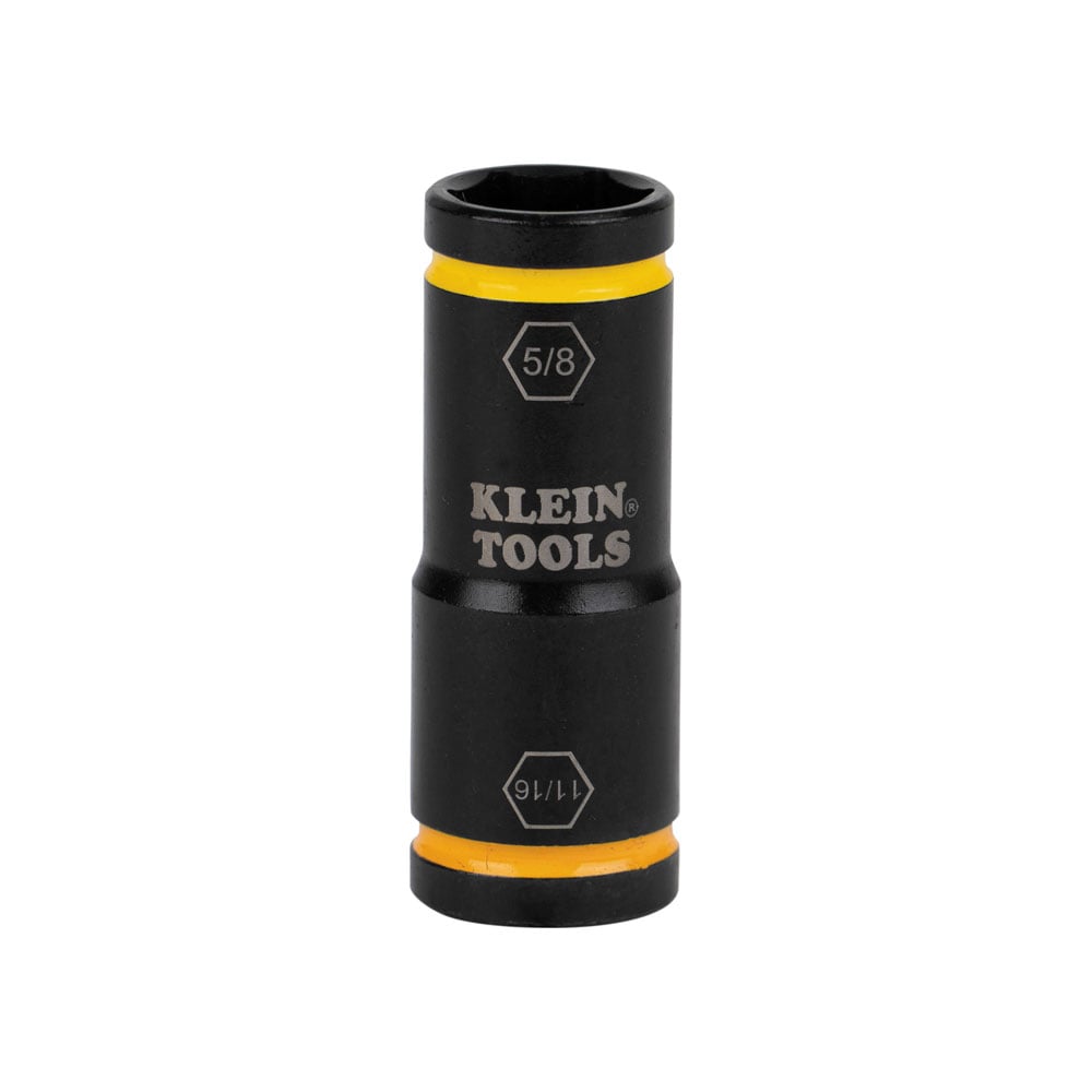66075 Flip Socket, Cross Hole Style, 1/4 in Drive Hex Drive, 11/16, 5/8 in Socket Impact Socket, 6 Points
