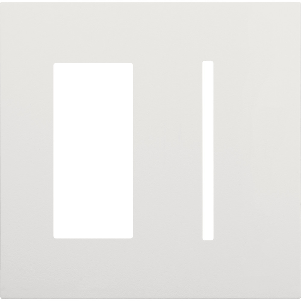 LWT-TG-WH New Architectural Wall Plate for Accessory and Grafik T Controls, 2 Gang, Matte, White
