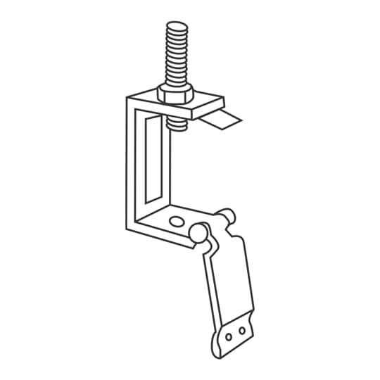 A853 Superstrut 800 Hanger, For Use With 3/8, 1/2 in Hanger Rod, A/AR/B/BR/C Series Single Channel, Surface Raceway and Lighting System, Steel, GoldGalv