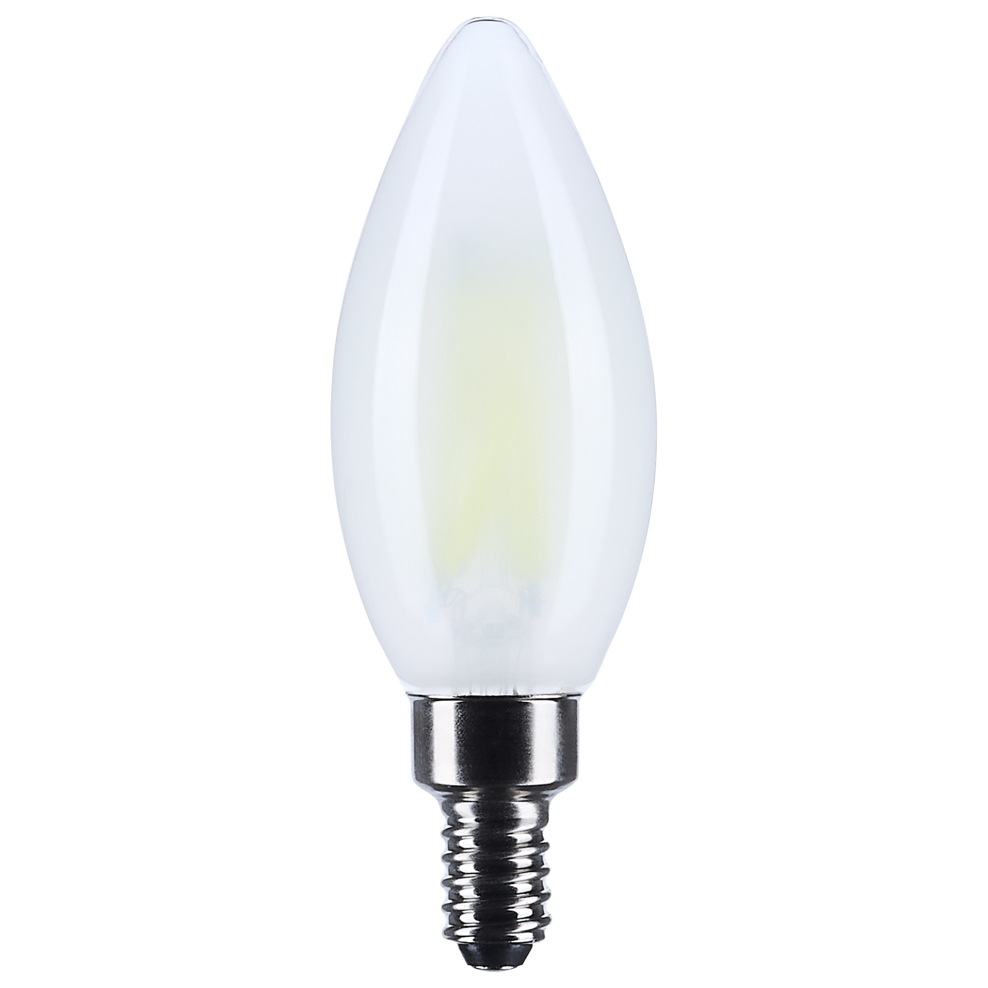 8 Watt B11 LED - Candelabra Base - Candle-Tip - Frost Finish - 4000K CCT - 120 Volt