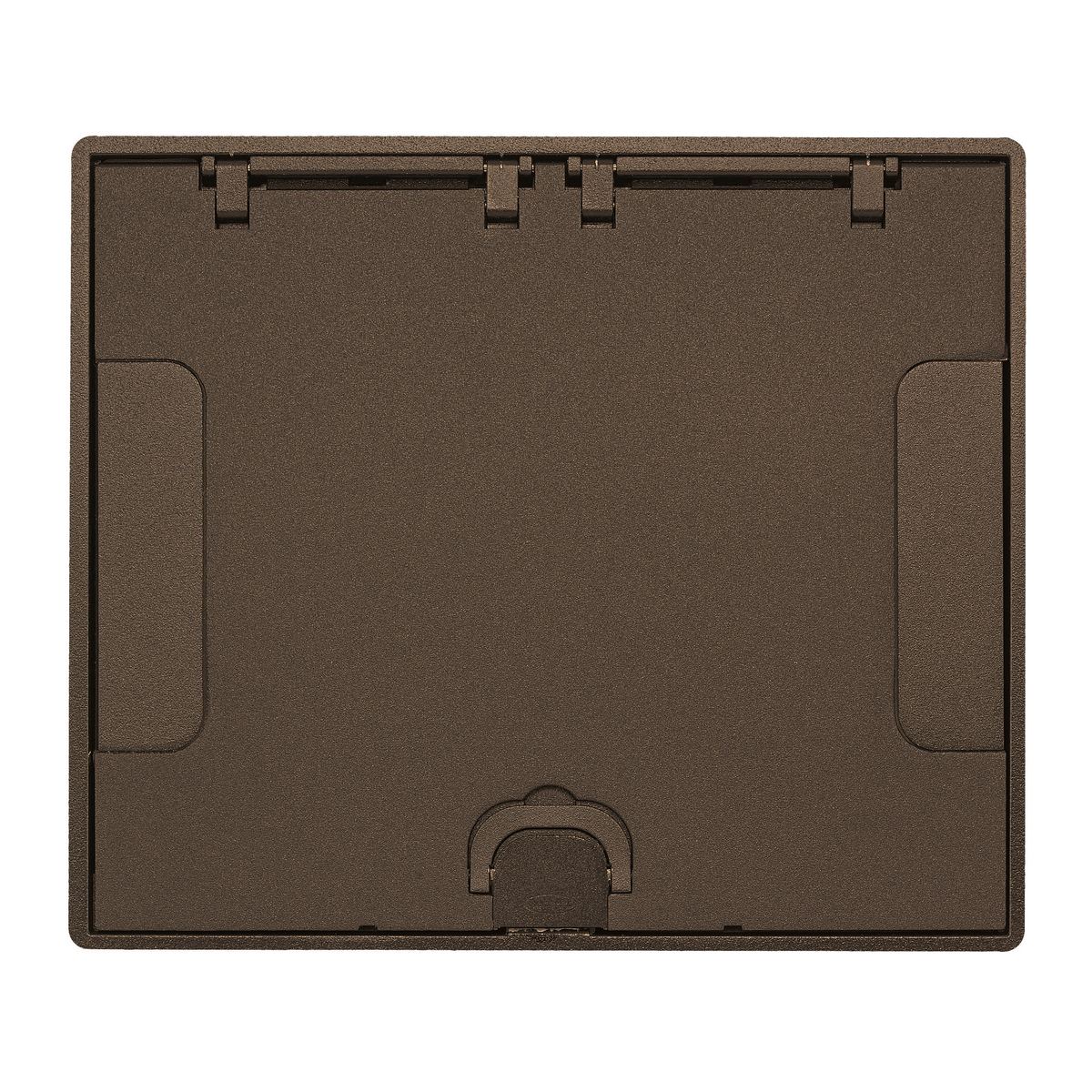610GTCVRBRZ Flush Surface Style Recessed Standard Floor Box Cover, 10-1/2 in L x 9 in W, Cast Aluminum