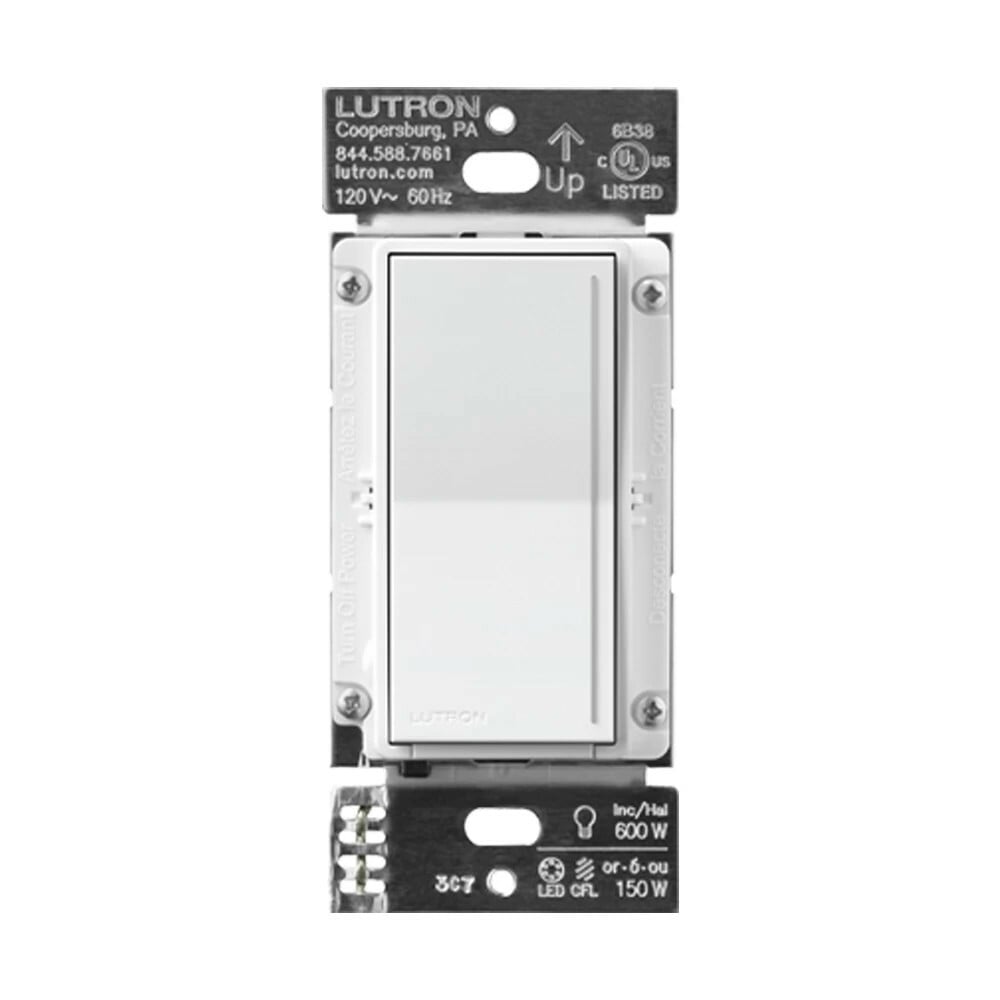 STCL-153M-WH Sunnata LED+ Dimmer Switch, 150W LED, 1 Pole/Multi-Location, No Neutral Required, 120V, White