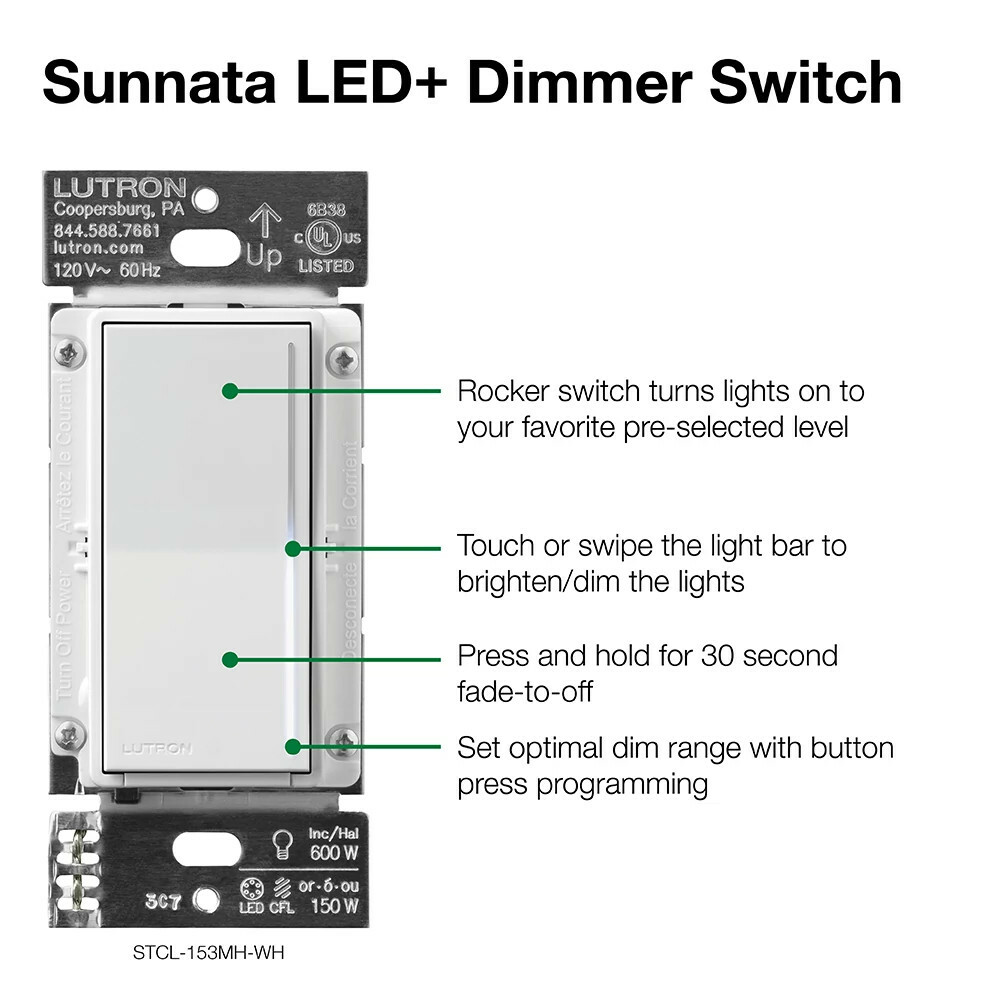 Lutron sunnata online 3 way