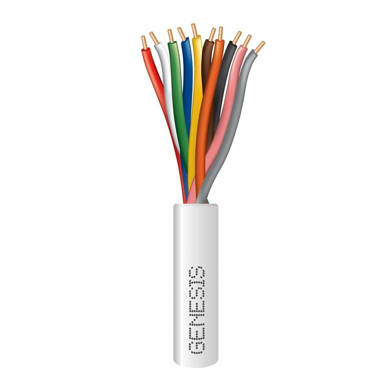 18/10 SOLID THERMOSTAT CABLE - 4 X 250 FT REEL - WHITE