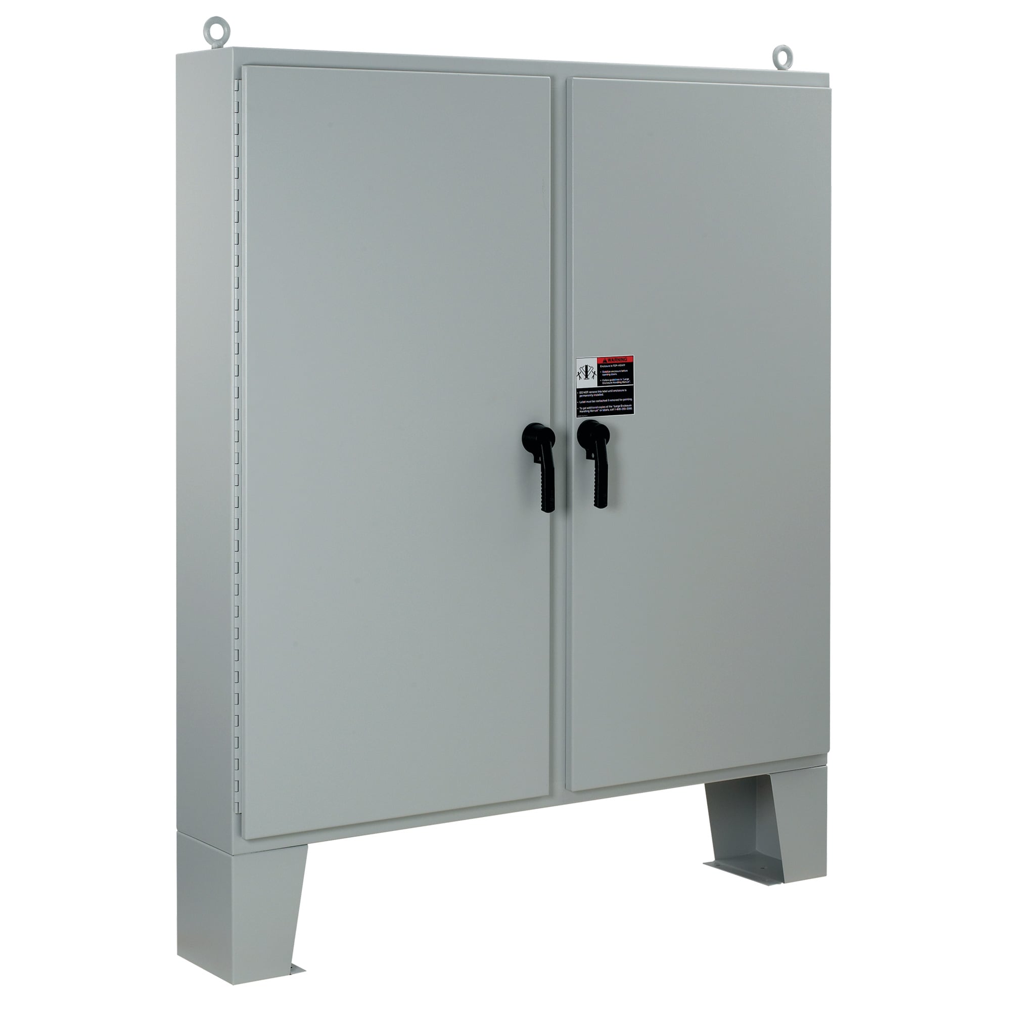 A62H6018LP3PT A4L3 2-Door Large Enclosure With Floor Stand, 62.06 in L x 60.06 in W x 18.06 in D, NEMA 3/4/IP66 NEMA Rating, Steel