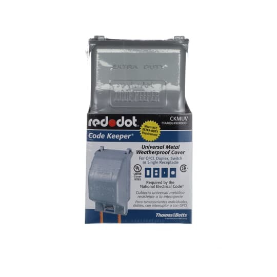CKMUV Red Dot Code Keeper Medium Universal Weatherproof While-In-Use Cover, 3-1/4 in D, Die Cast Aluminum