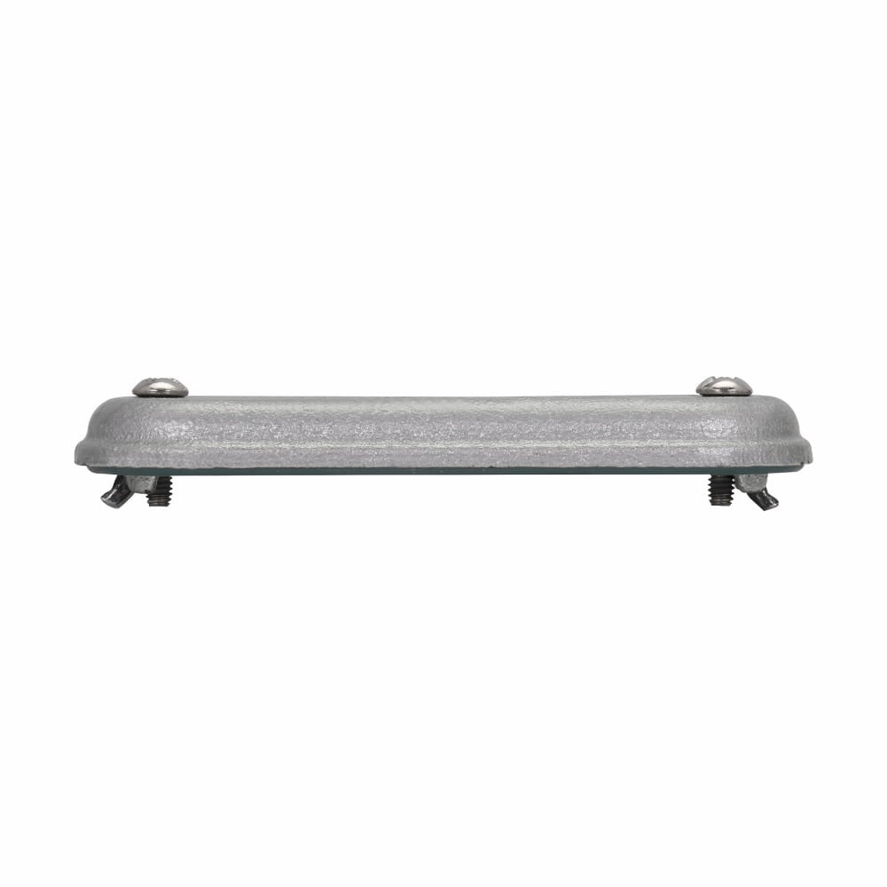 470FG Condulet Form 7 Wedgenut Cover With Neoprene Integral Gasket, 1-1/4 in Hub, For Use With Rigid Conduit Bodies, Feraloy Iron Alloy, Electro-Galvanized/Aluminum Acrylic Painted