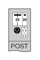 U055CP4010 Midwest GE 1-Head Unmetered Power Pedestal, 120/240 V AC, 70 A, 1 Phase, 6 AWG to 350 kcmil Wire, NEMA 3R Enclosure