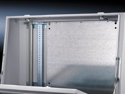 6730330 Partial Mounting Plate, For Use With TP, TS, SE Series 500 mm W x 437 mm D Enclosure, Carbon Steel