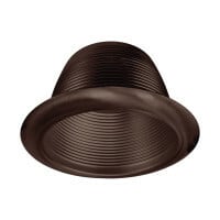 17511OB-OB Baffle Trim, 6 in ID x 8 in OD, Incandescent Lamp, For Use With 6 in Recessed Housing, Aluminum