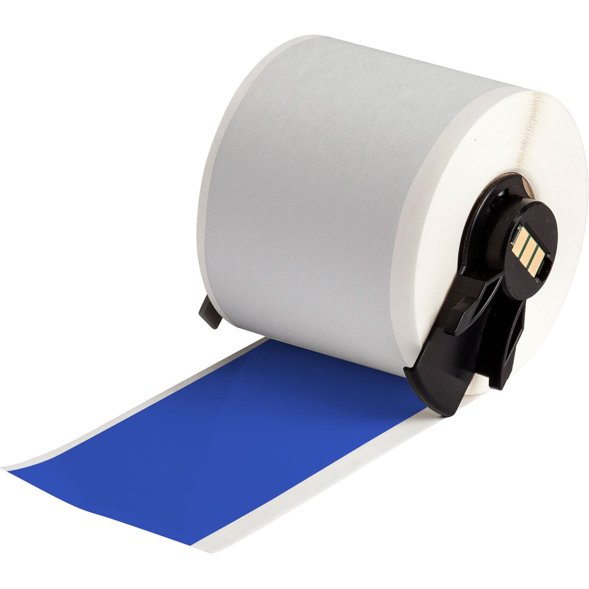 M6C-2000-595-BL All Weather Permanent Adhesive Label Tape, 50 ft L x 2 in W, Vinyl