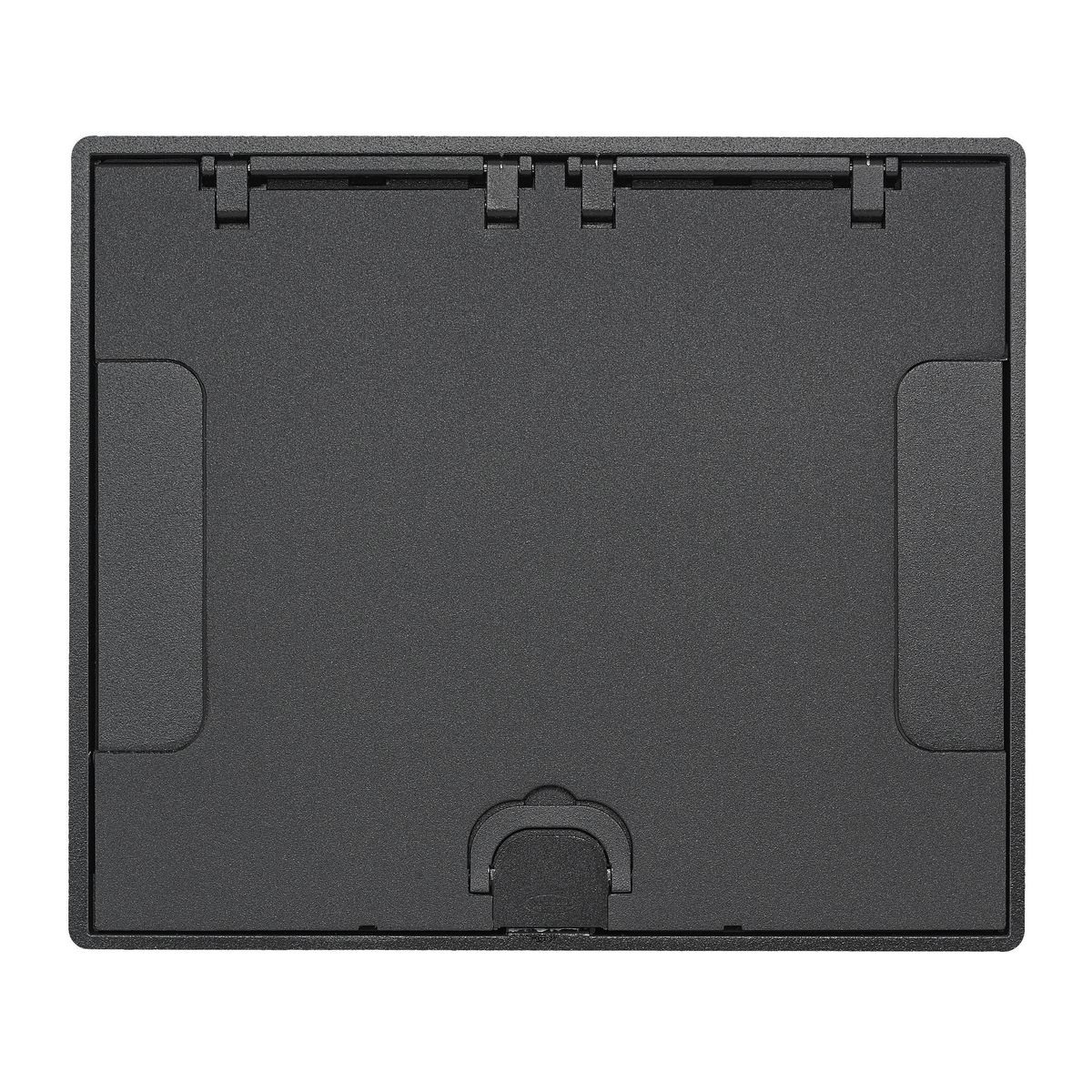 610GTCVRBK Flush Surface Style Recessed Standard Floor Box Cover, 10-1/2 in L x 9 in W, Cast Aluminum