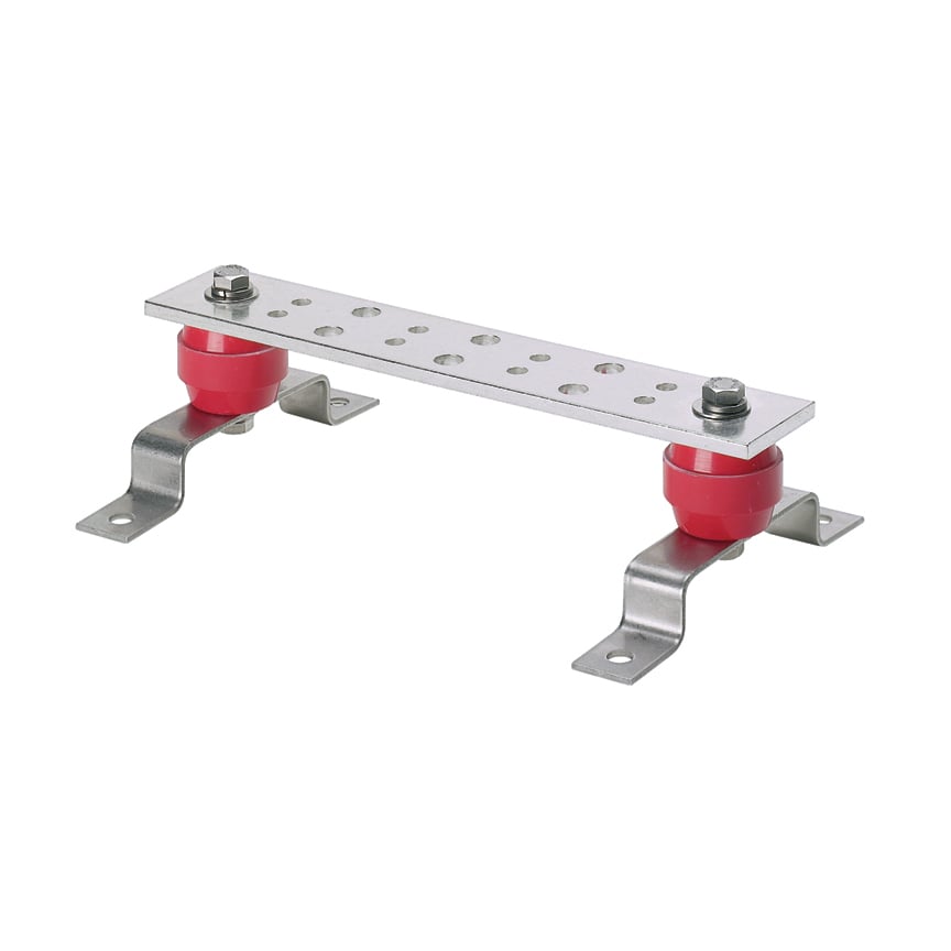 StructuredGround GB4B0612TPI-1 Telecom Grd Busbars, 0612, Copper, Tin-Plated