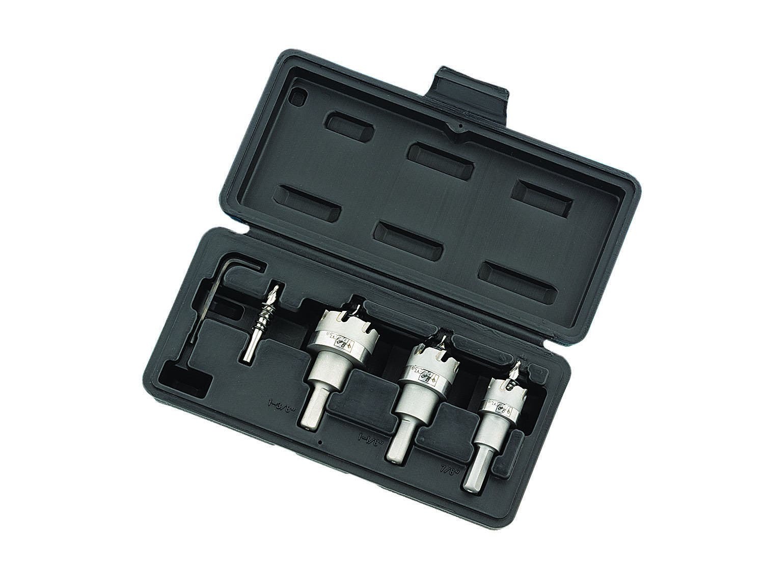 36-311 TKO Carbide Tipped Hole Cutter Kit, 4 Pieces, For Use With Sheet Metal and Stainless Steel
