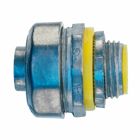 Eaton Crouse-Hinds series liquidtight connector, FMC, Straight, Non-insulated, Zinc die cast, 1"