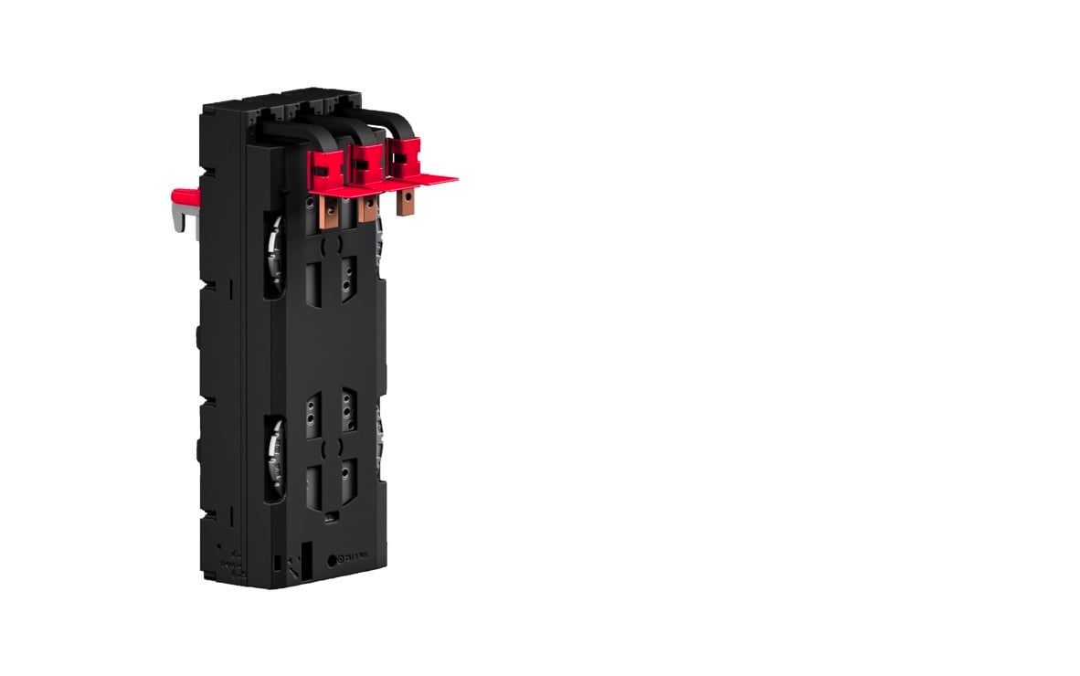RX CB component adaptor 160 A, 3-pole, design: Easy Fix, W: 81 mm