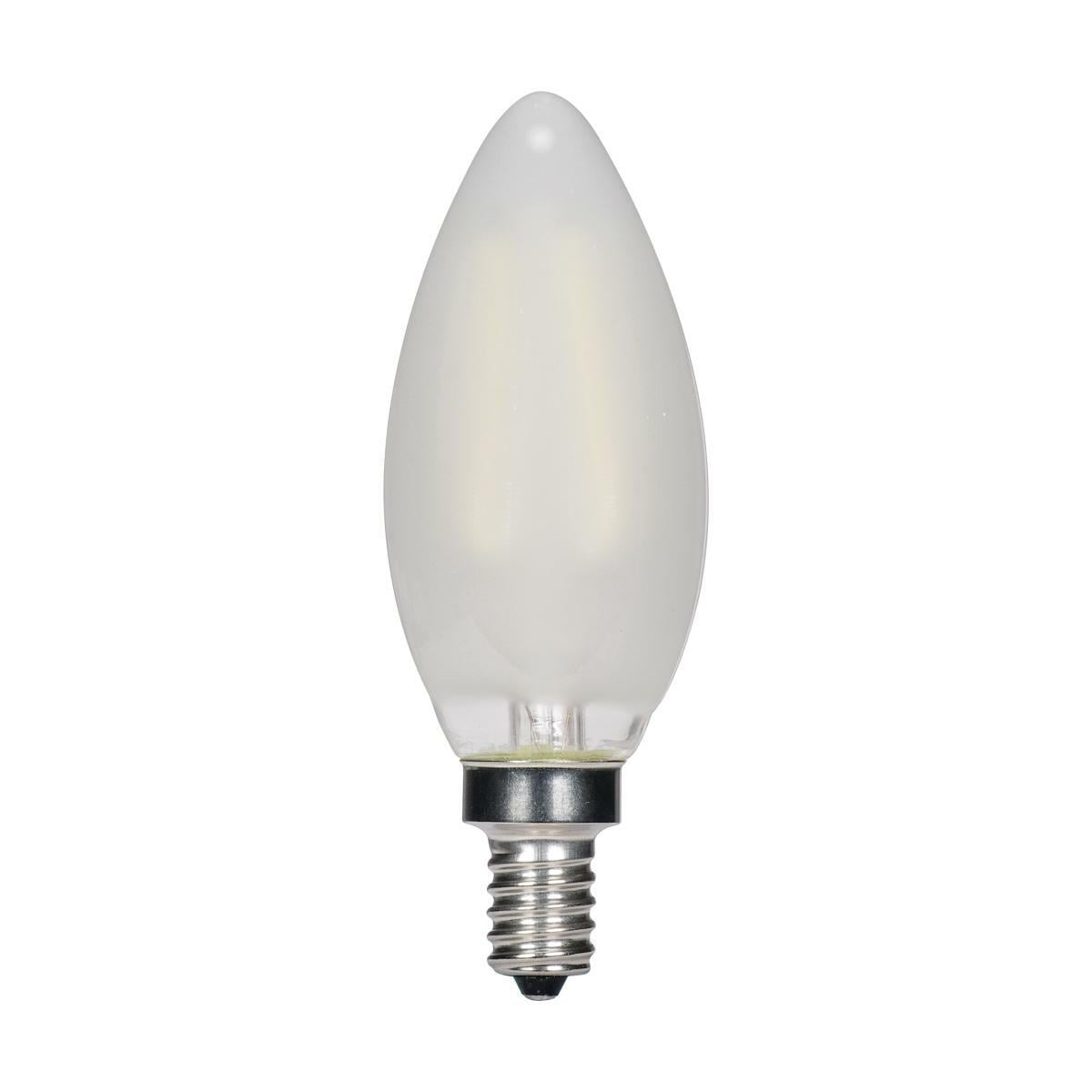 S11373 Forward Dimmable LED Lamp, 5.5 W, 60 W Incandescent Equivalent, E12 Lamp, C11 Shape, 500 Lumens