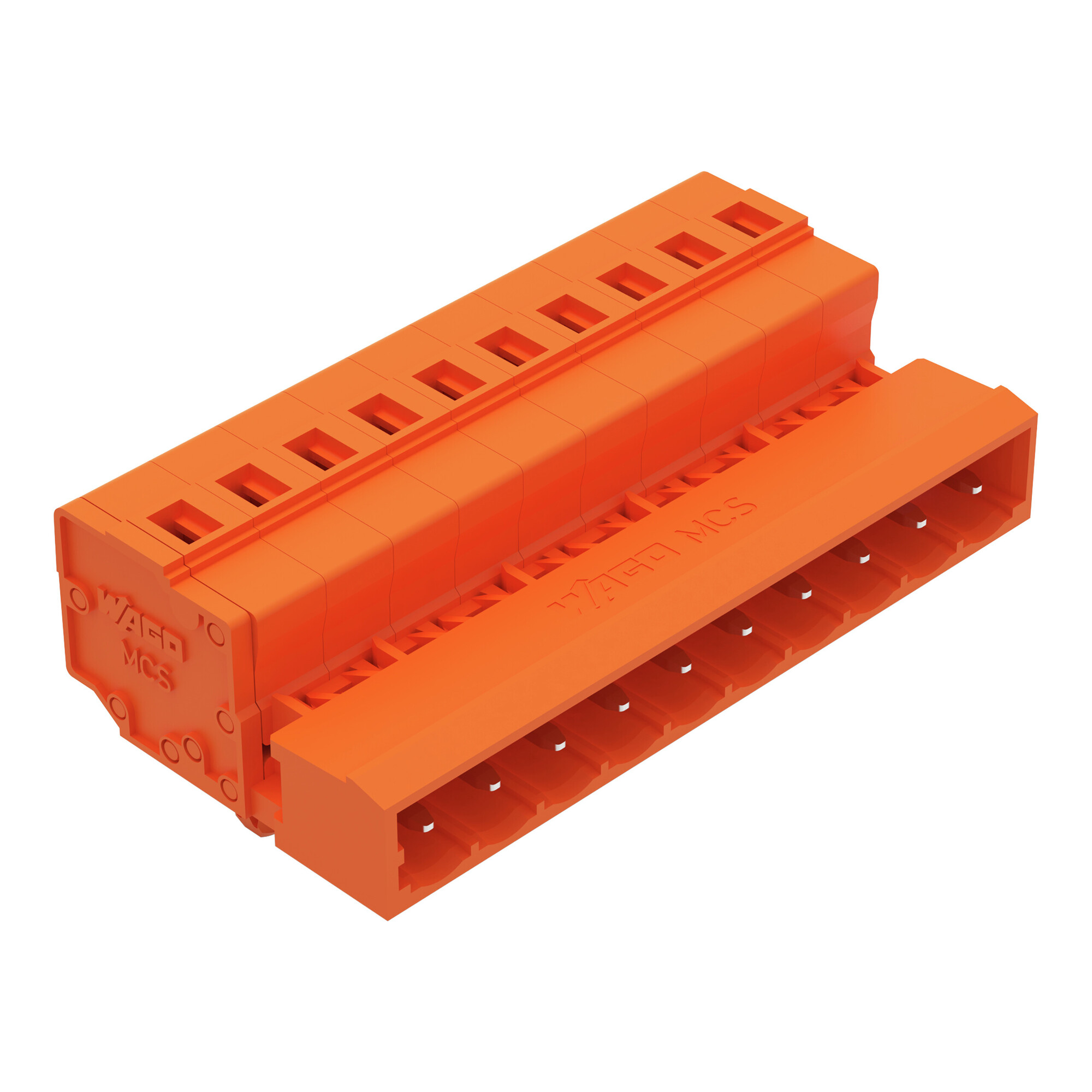 231-640/018-000 Operating Tool 1-Conductor Male Connector, 630 V, 12 A, 28 to 12 AWG Wire, 10 Poles, Panel Mount