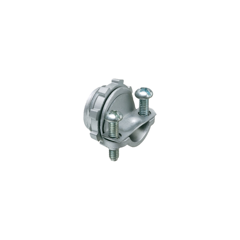 841 Cable Connector, 3/8 in Trade, 0.225 to 0.612 in Cable Openings, Die Cast Zinc